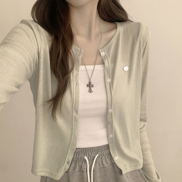 シースルーペンダントカーディガン(8color) MINT