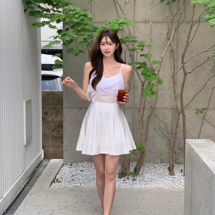 オフショルダーアイボリー ミニワンピース 2way ファッション オフショルダーアイボリー ミニワンピース