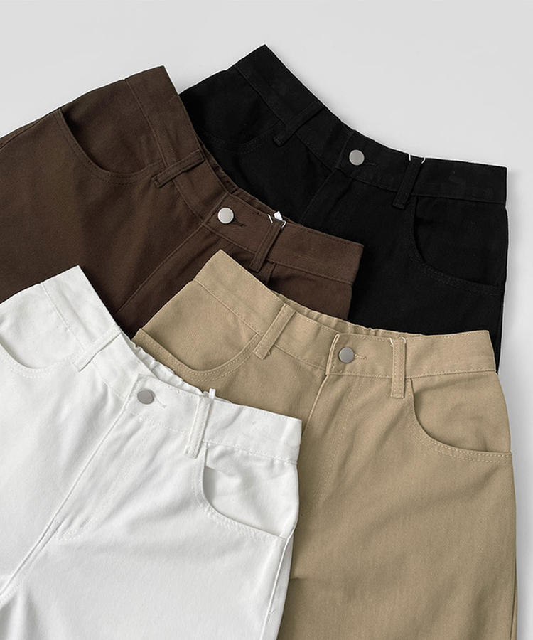 2XL커브 절개 라인 메가 벌룬핏 밴딩 면팬츠