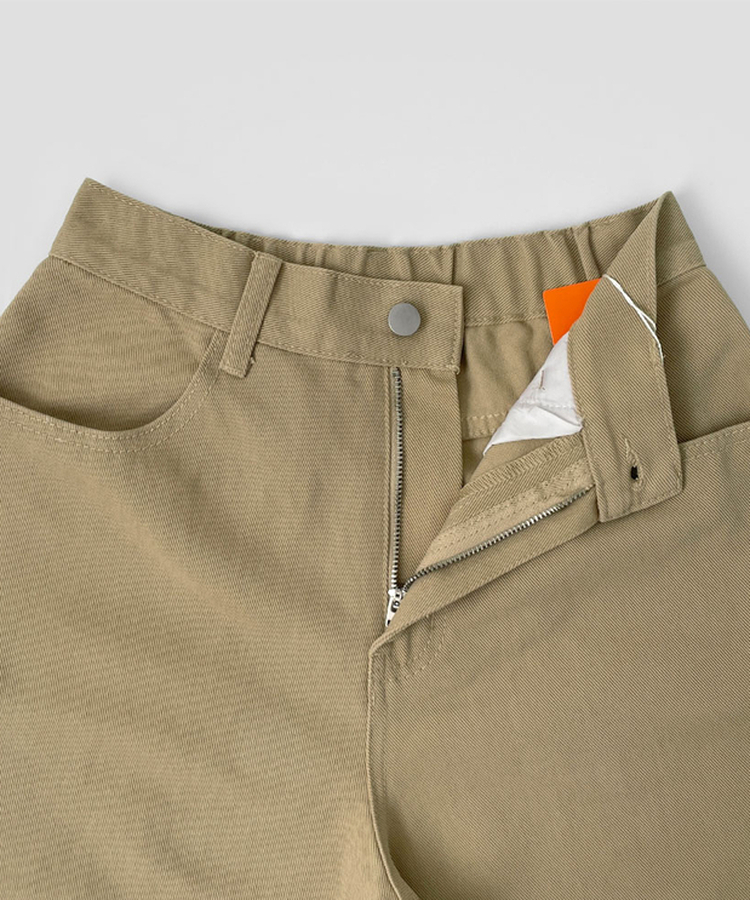 2XL커브 절개 라인 메가 벌룬핏 밴딩 면팬츠