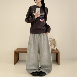 アメリカンセミクロップ長袖Tシャツ CHARCOAL