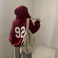 オーバーフィットフードジップアップ (5color) RED