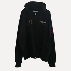 オーバーフィットフードジップアップ (5color)