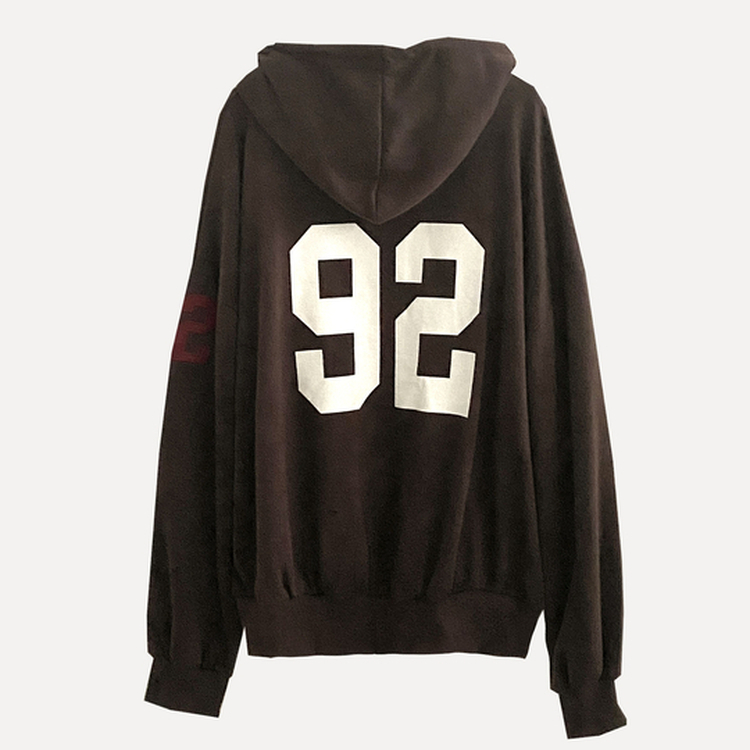 オーバーフィットフードジップアップ (5color)