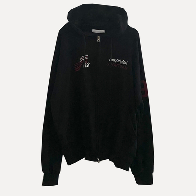 オーバーフィットフードジップアップ (5color)