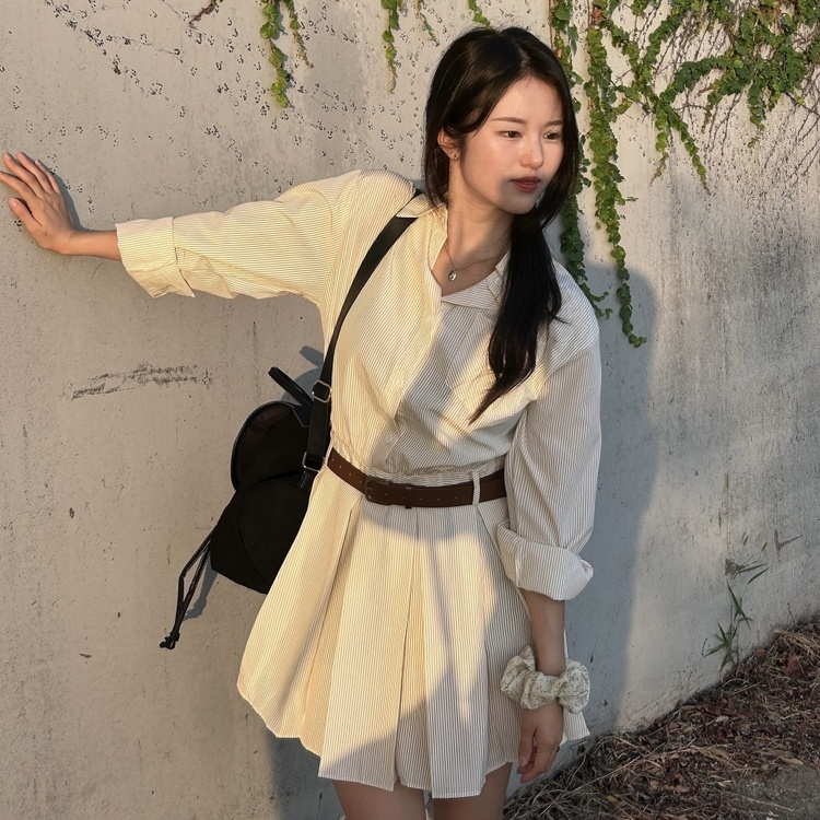 데바 벨트 원피스