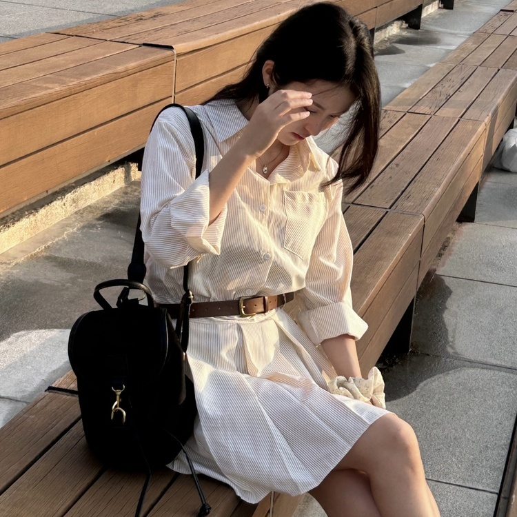 데바 벨트 원피스