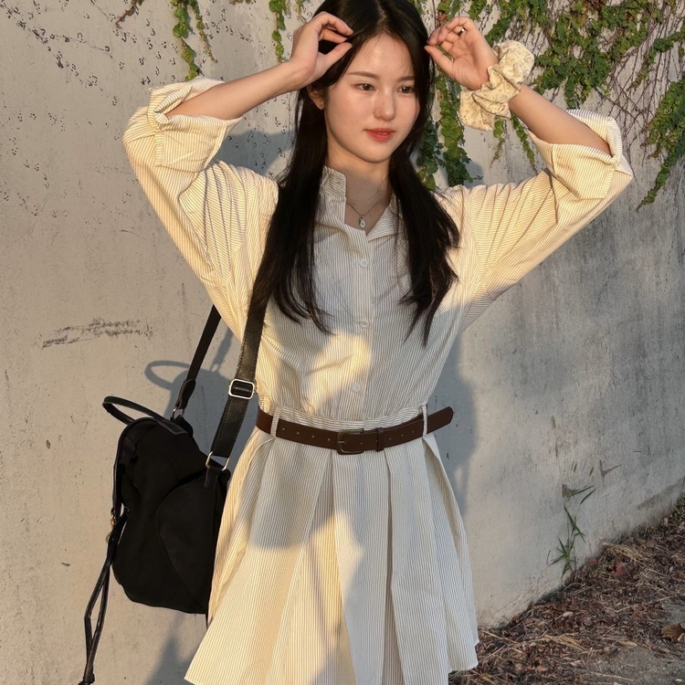 데바 벨트 원피스