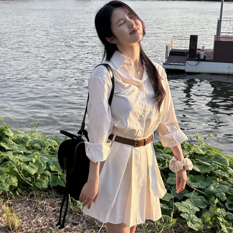 데바 벨트 원피스