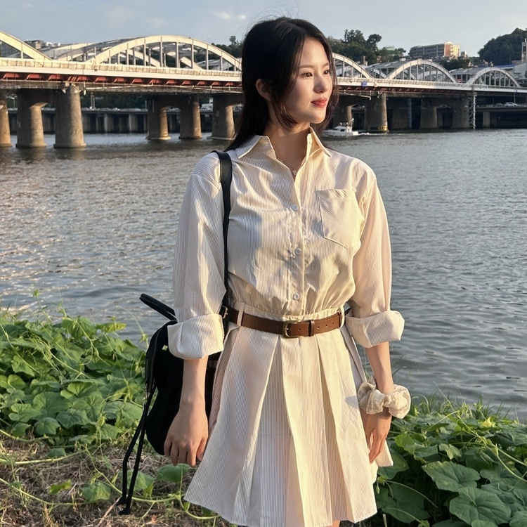 데바 벨트 원피스