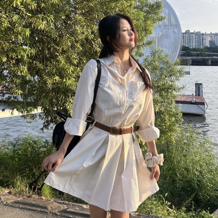 데바 벨트 원피스