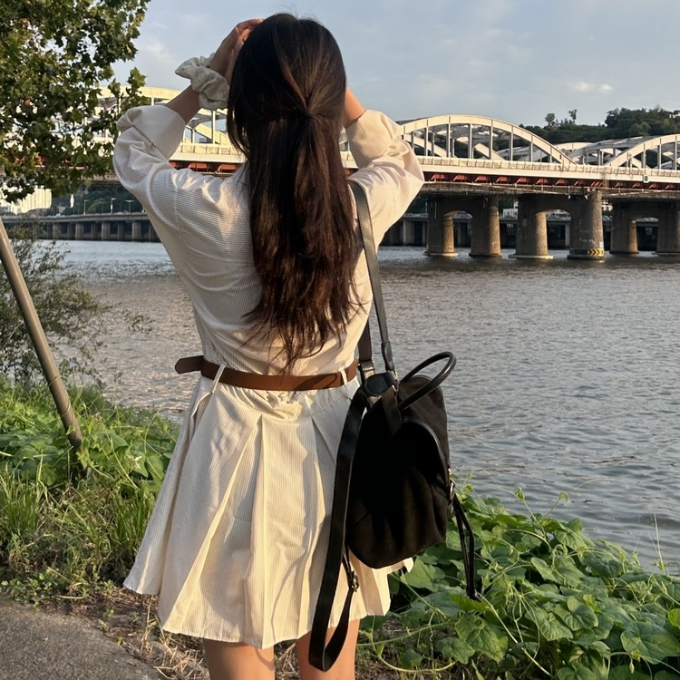 데바 벨트 원피스