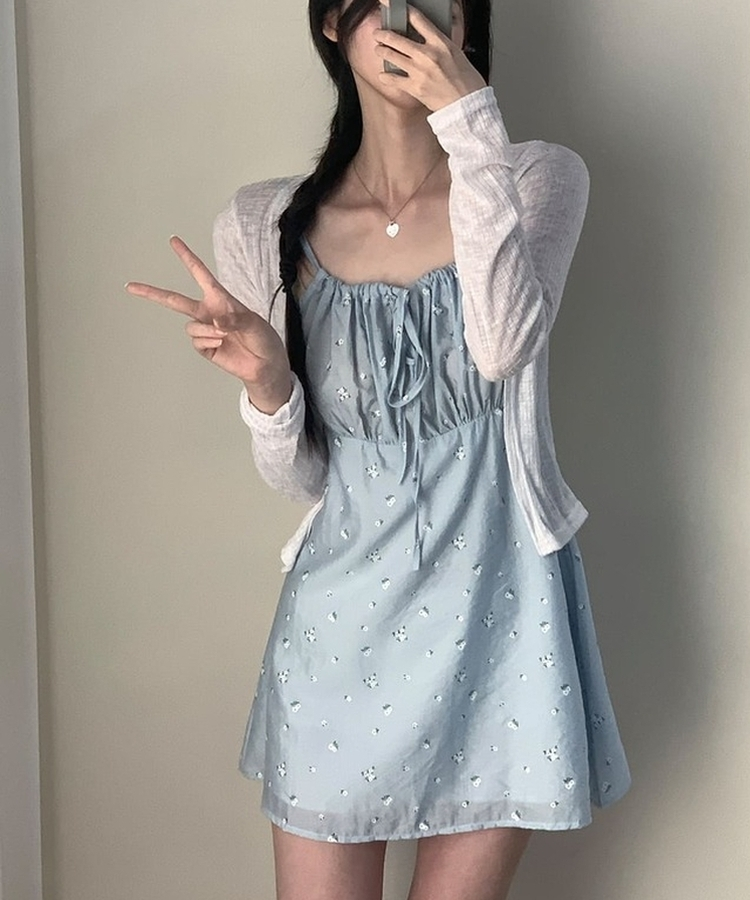 国内発送★Sosandarバンテージスウィートハートミディワンピース BEAMS HEART｜【洗濯機OK】スキッパー ティアードワンピース