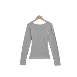 サイドシャーリングナンバー長袖Tシャツ(5color)