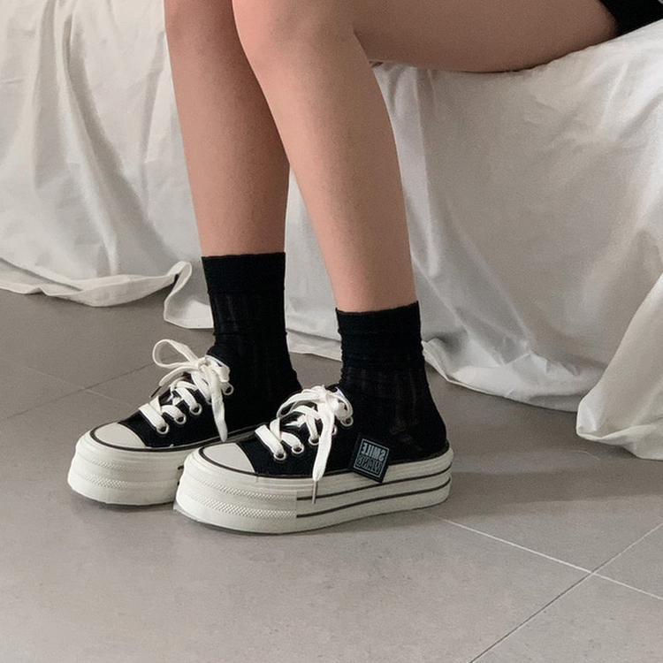 コンバースミュールスニーカー BLACK