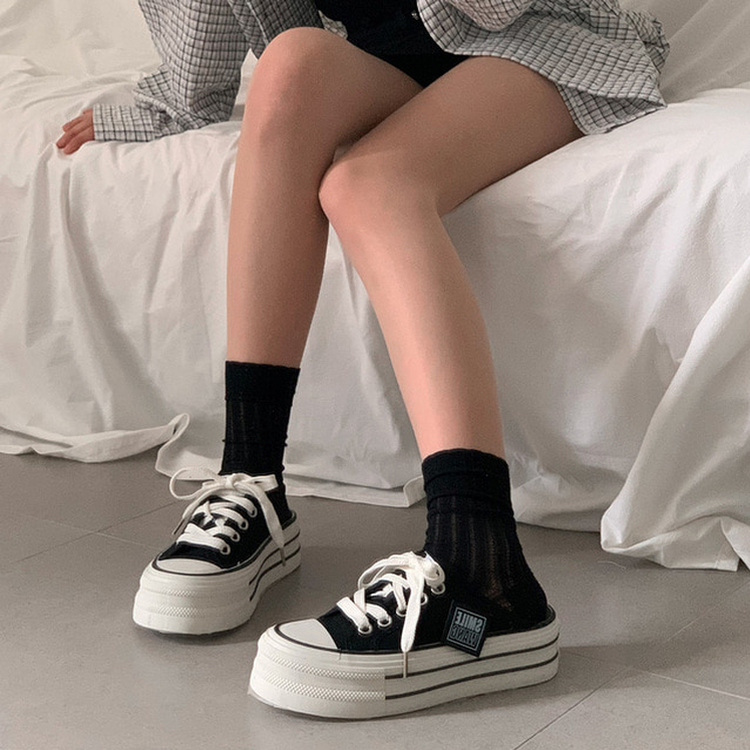 コンバースミュールスニーカー BLACK