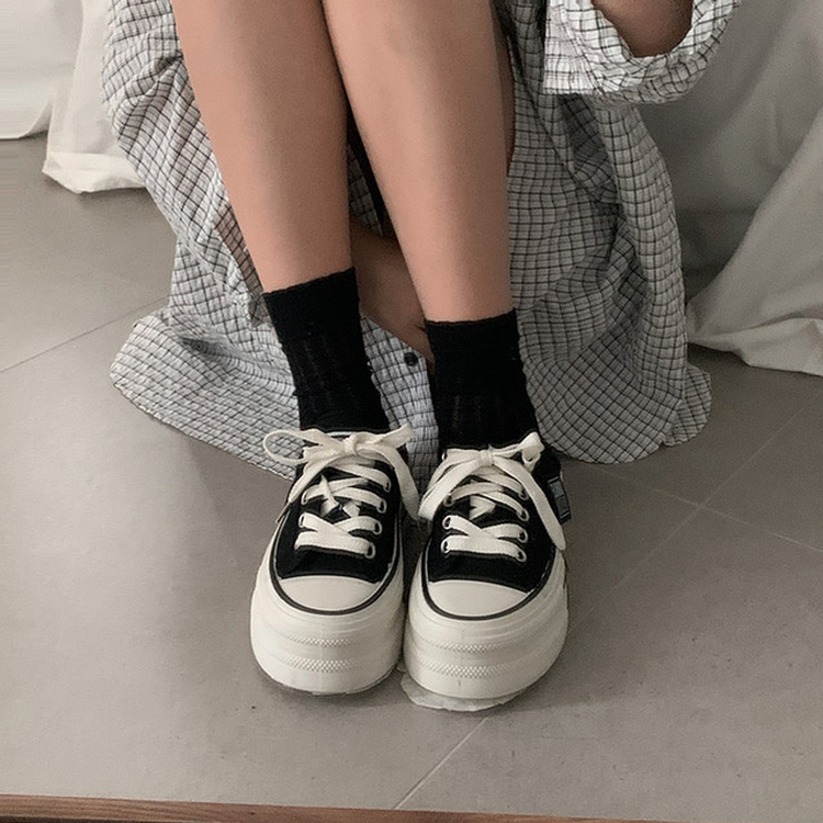 コンバースミュールスニーカー BLACK