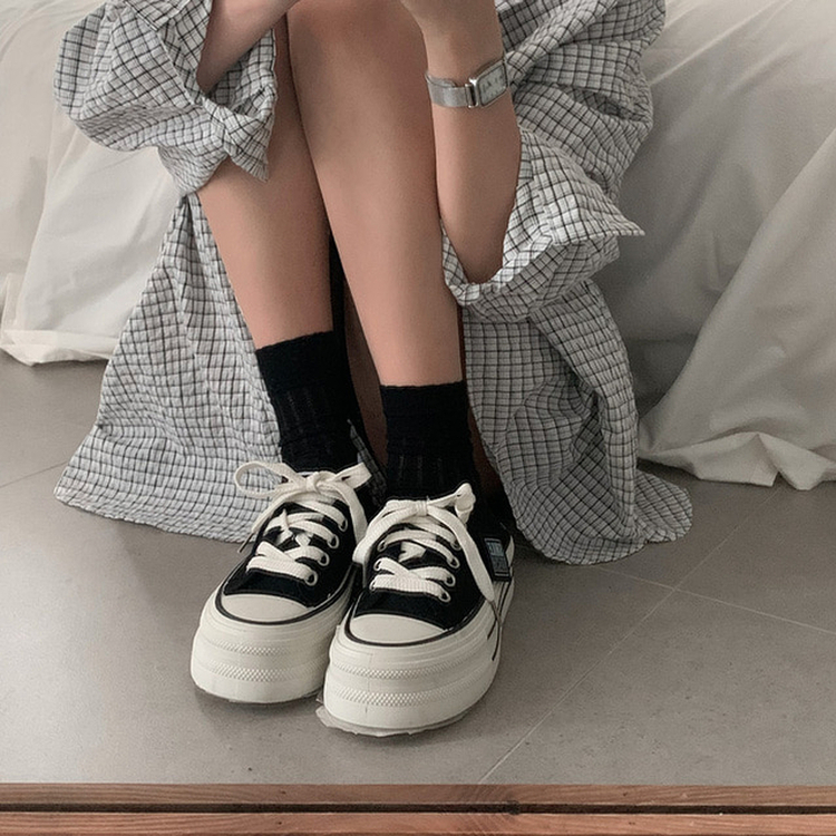 コンバースミュールスニーカー BLACK