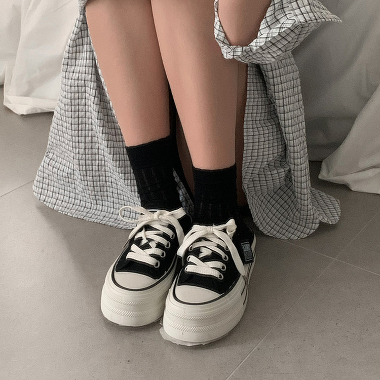 コンバースミュールスニーカー BLACK