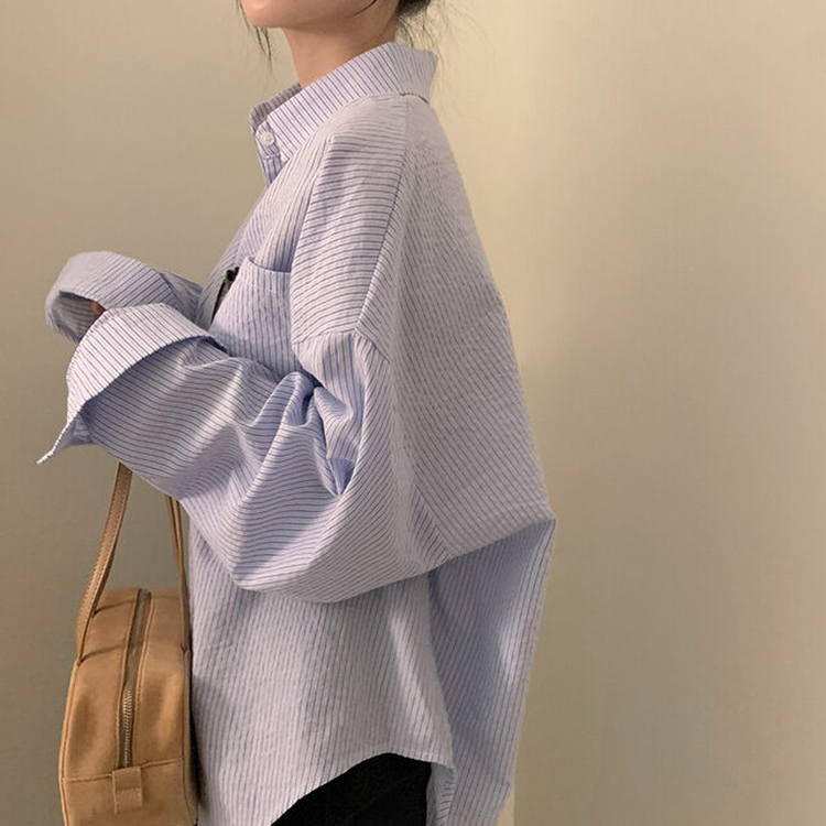 BANANATIME ストライプ長袖シャツ S BANANATIME（バナナタイム）の「BANANATIME(バナナタイム) SLIM