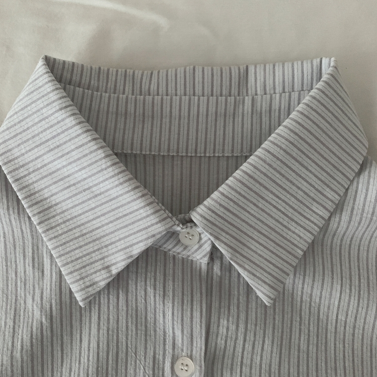 얼그레이 오버핏 스트라이프 셔츠 남방