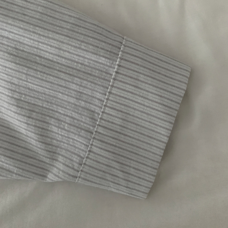 얼그레이 오버핏 스트라이프 셔츠 남방