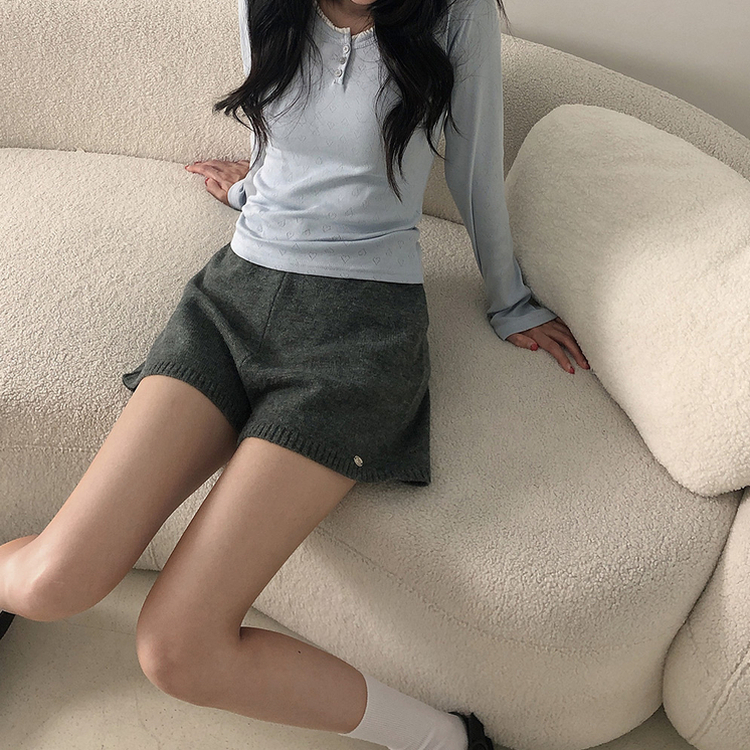 バリエーションニットショートパンツ リリーブラウン LILY BROWN バリエーションニットショートパンツ
