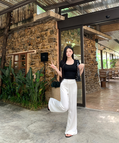 デイリーブーツカットパンツ(7color) WHITE