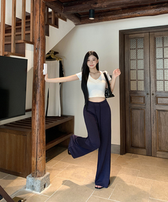 デイリーブーツカットパンツ(7color) NAVY