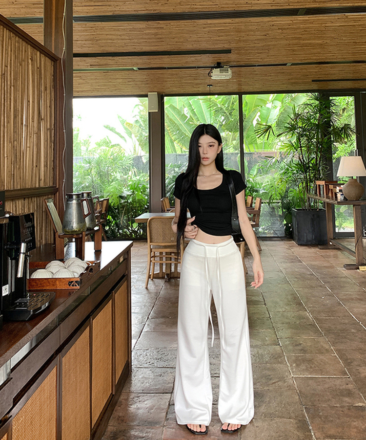 デイリーブーツカットパンツ(7color) WHITE