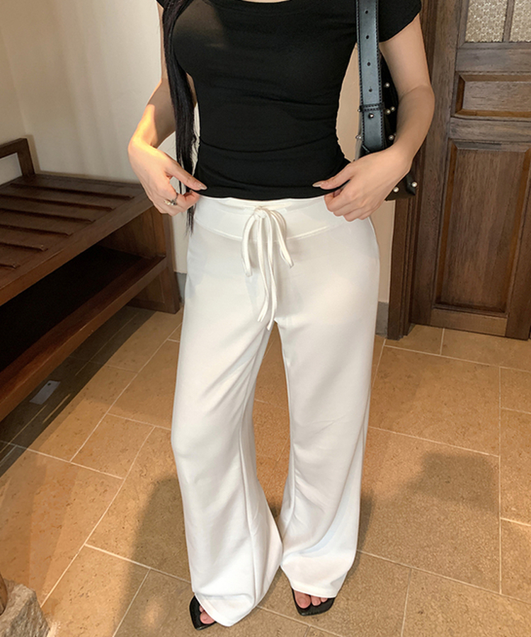 デイリーブーツカットパンツ(7color) WHITE