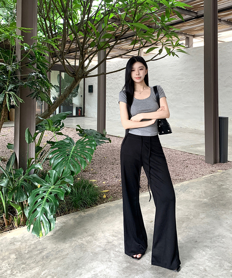 デイリーブーツカットパンツ(7color) BLACK