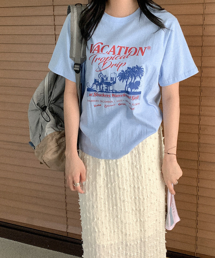 ポップコーンロングスカート CREAM