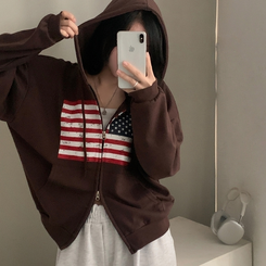 studio マルチカラー ジップアップジャンパー 古着のジャンプスーツを使ったPOPコーディネート – H アッシュ