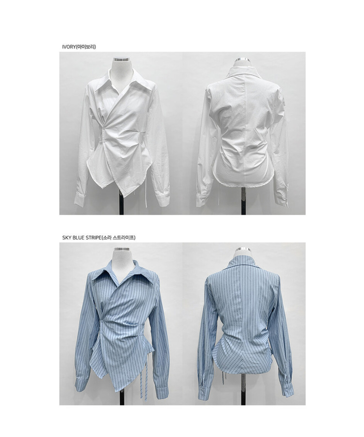 アンバランスラップシャツ