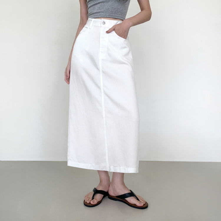 丈別】リオセルHラインスリットスカート｜ミディ/ロングスカート