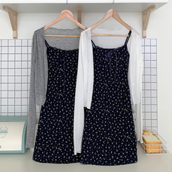 【SET】リボンフレアミニワンピース ボレロ