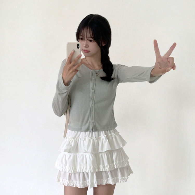 フリルティアードミニスカート｜ミニスカート｜韓国ファッション