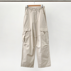 ヒップムードコットンワイドパンツ