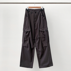 ヒップムードコットンワイドパンツ