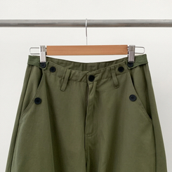 ヒップムードコットンワイドパンツ