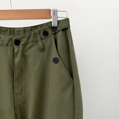 ヒップムードコットンワイドパンツ