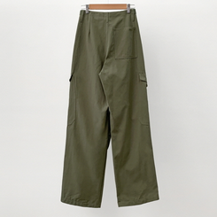 ヒップムードコットンワイドパンツ