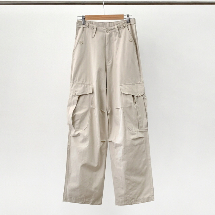 ヒップムードコットンワイドパンツ