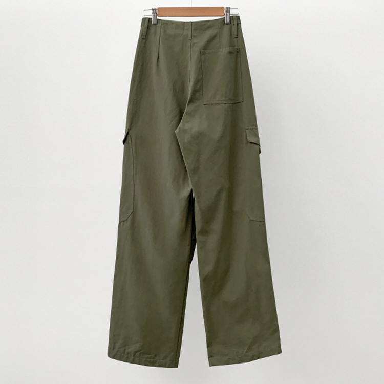 ヒップムードコットンワイドパンツ