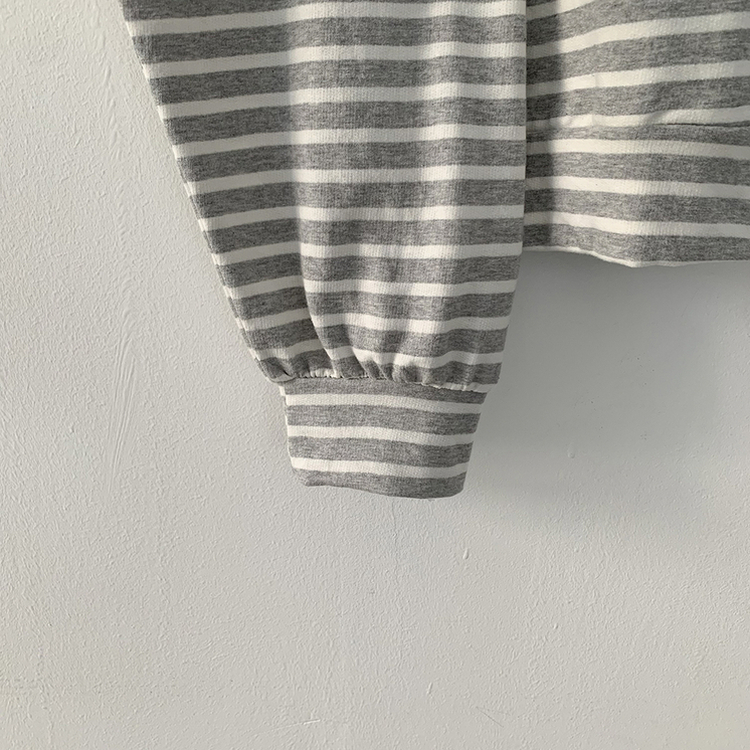 단가라 오버핏 스트라이프 간절기 여름 벌룬 후드집업