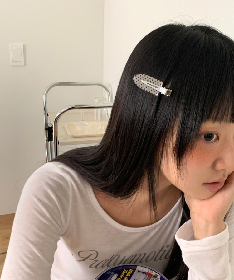 ドットヘアクリップヘアピン｜ヘアアクセサリー｜韓国ファッション通販