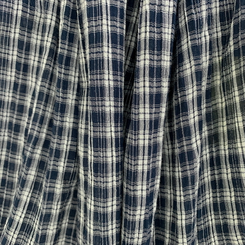 チェック半袖ブラウス