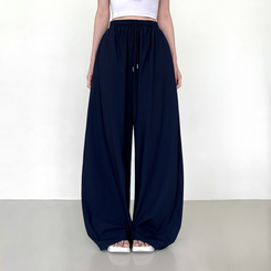 【丈別】半袖バンディングパンツ NAVY