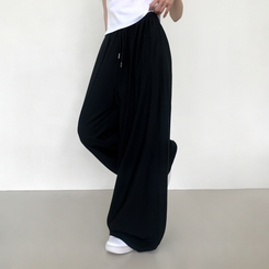 【丈別】半袖バンディングパンツ BLACK